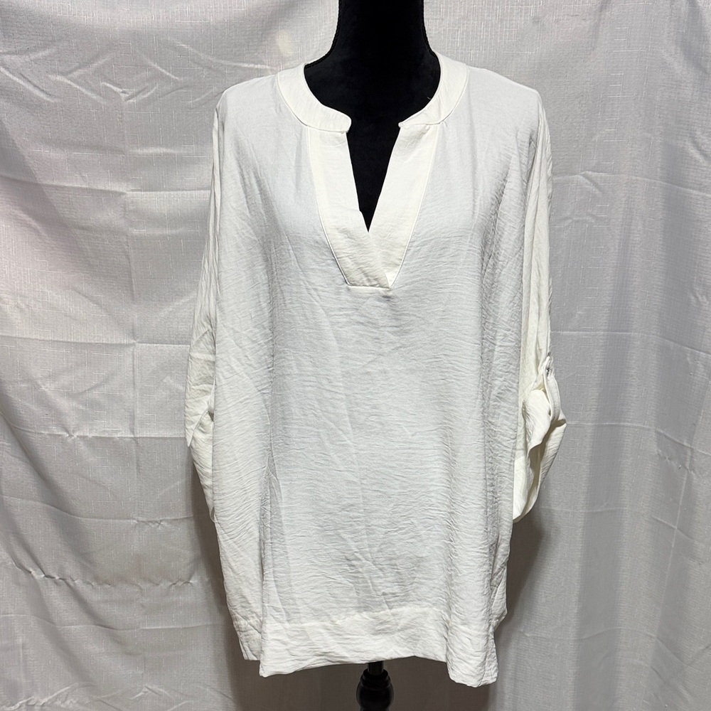 Tahari V-Neck Blouse NWT